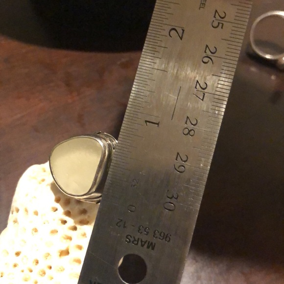 Sterling Silver Ring with Sea Glass - Picture 7 of 8